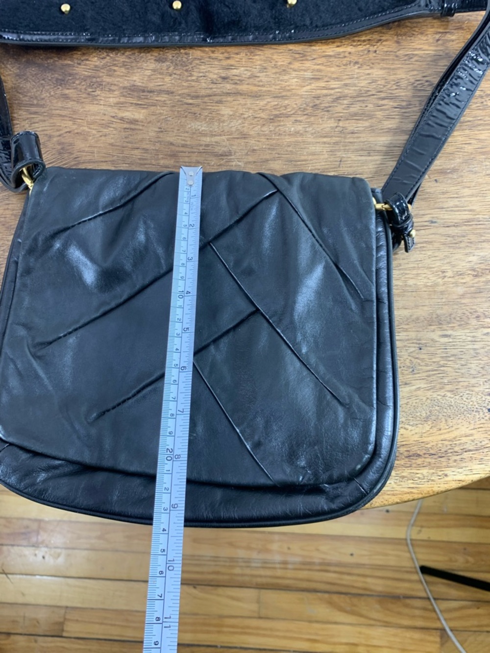 Marc by marc Jacobs black leather patchwork shoulder crossbody bag - Picture 8 of 9